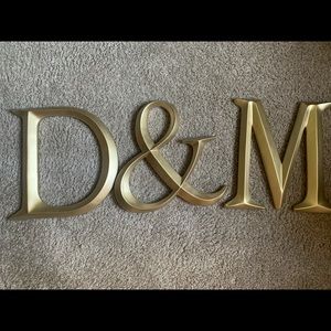 Wall decor/letters. In great condition. Selling as a set.